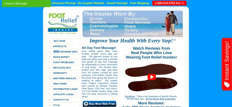 Screenshot Foot Relief Insoles