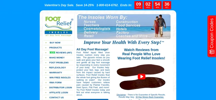 Screenshot Foot Relief Insoles