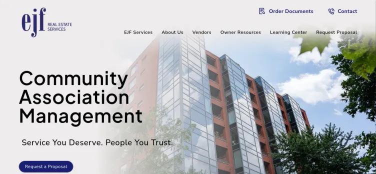 Screenshot EJF Real Estate Services