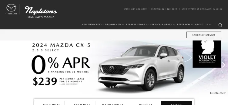 Screenshot Oak Lawn Mazda