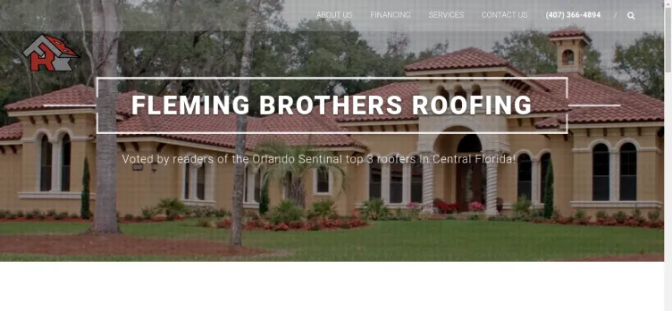Screenshot Fleming Brothers Roofing