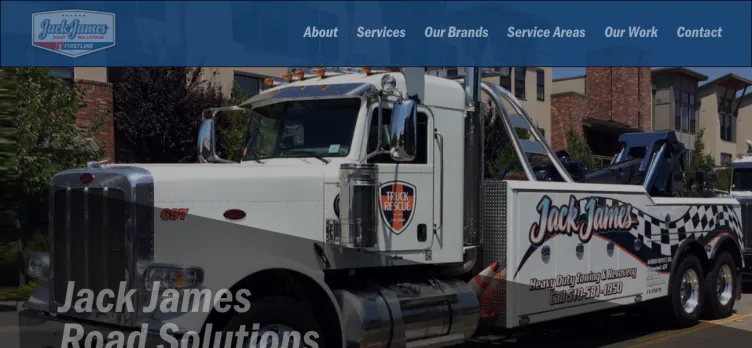 Screenshot Jack James Towing Service