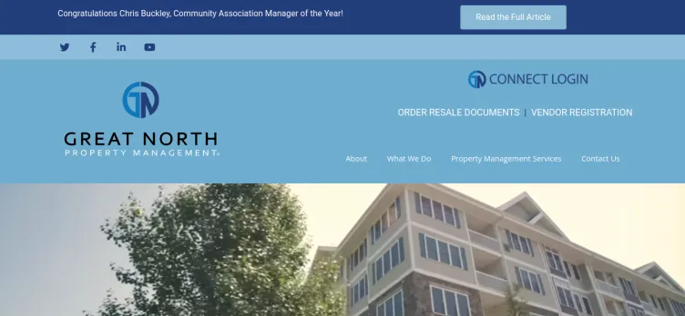 Screenshot Great North Property Management