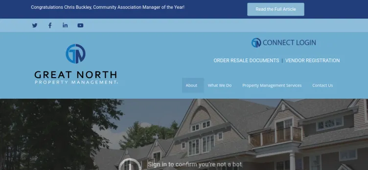 Screenshot Great North Property Management