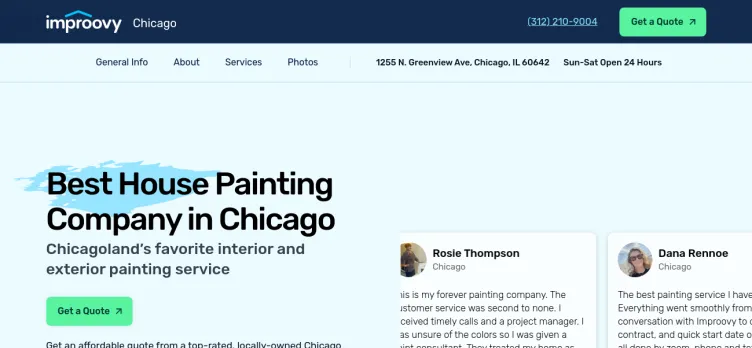 Screenshot Improovy Painters Chicago