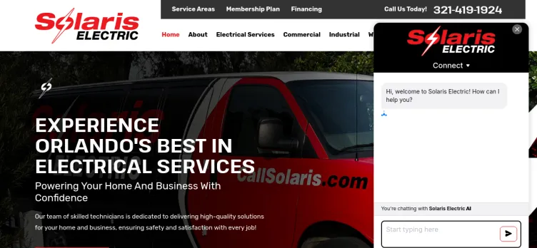 Screenshot Solaris Electric & Plumbing