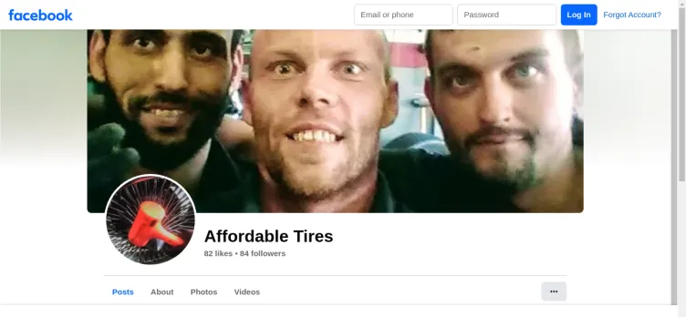 Screenshot Affordable Tires & Auto Repair
