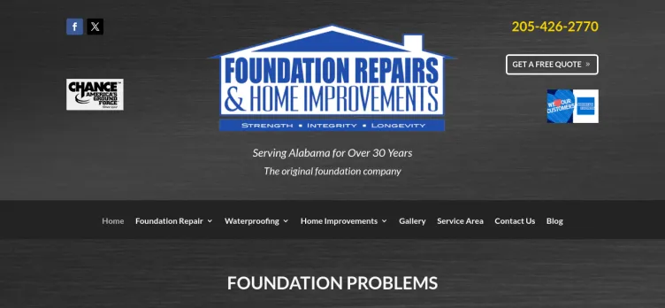 Screenshot Foundation Repairs & Home Improvements