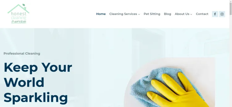 Screenshot Honest Cleaning and Services