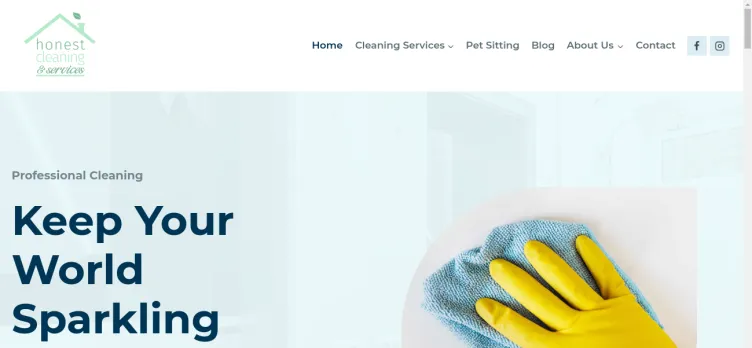 Screenshot Honest Cleaning and Services