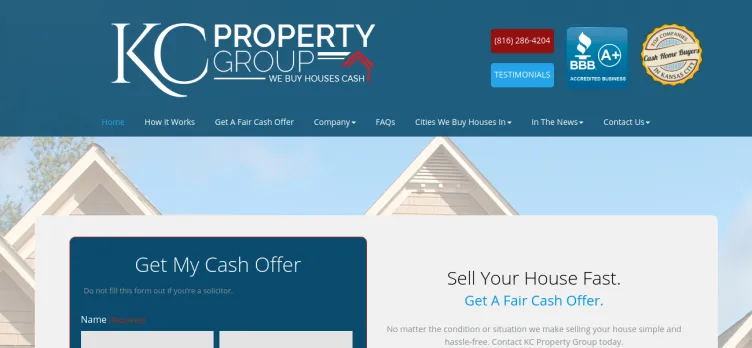 Screenshot KC Property Group