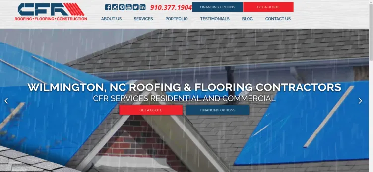 Screenshot Carolina Flooring and Roofing