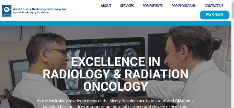 Screenshot West County Radiology Group