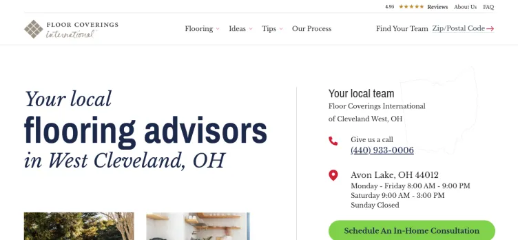 Screenshot Floor Coverings International Cleveland West