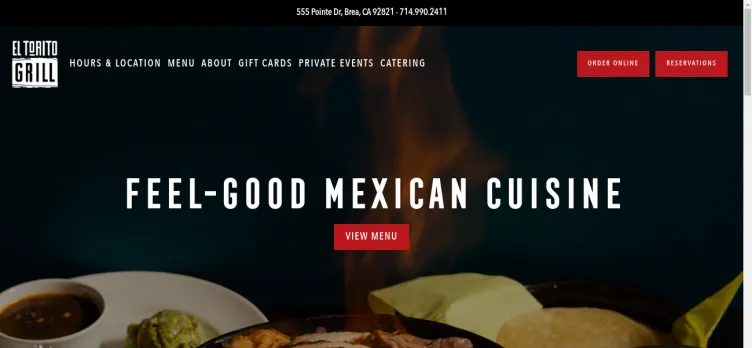 Screenshot El Torito Grill