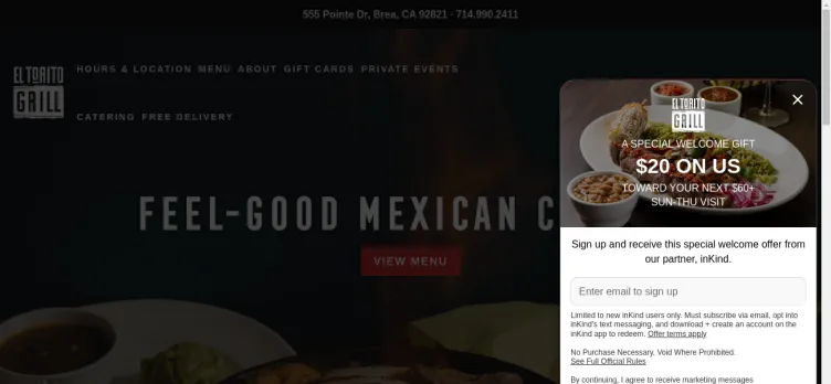 Screenshot El Torito Grill