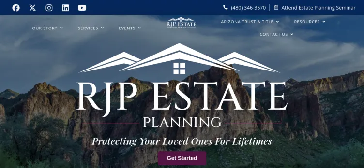 Screenshot RJP Estate Planning