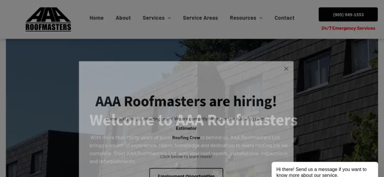 Screenshot AAA Roofmasters