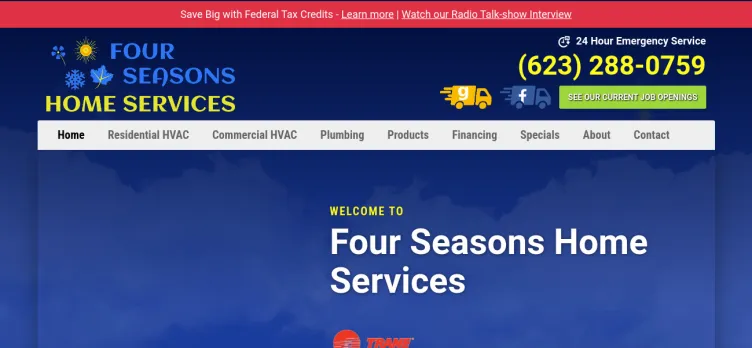 Screenshot Four Seasons Home Services