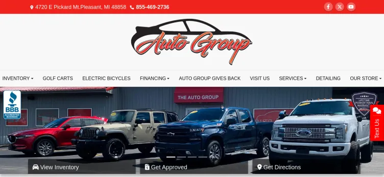 Screenshot Auto Group Leasing
