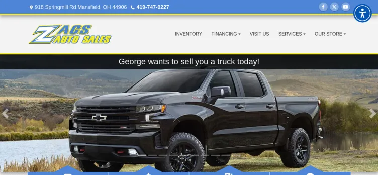 Screenshot Zacs Auto Sales