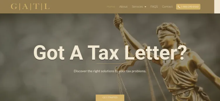 Screenshot Get A Tax Lawyer.com