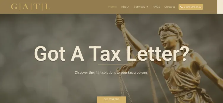 Screenshot Get A Tax Lawyer.com