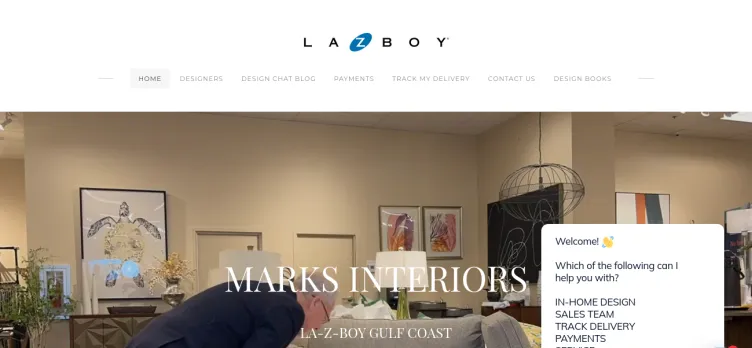 Screenshot La-Z-Boy Furniture Galleries