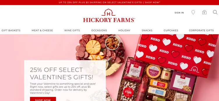 Screenshot Hickory Farms