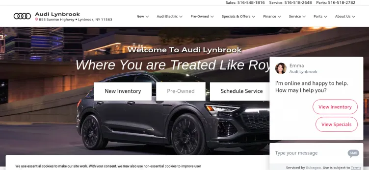 Screenshot Audi Lynbrook