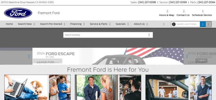 Screenshot Fremont Ford