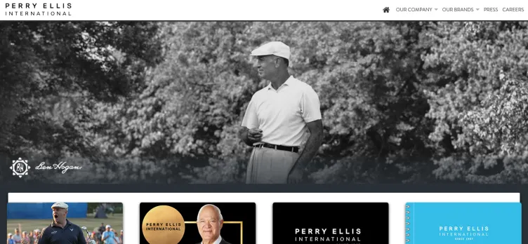 Screenshot Perry Ellis International