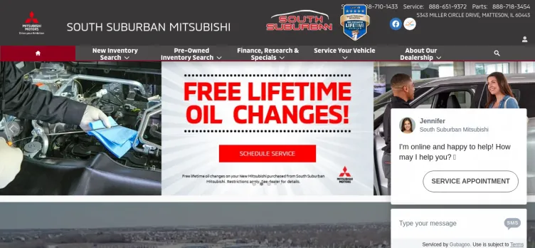 Screenshot South Suburban Mitsubishi