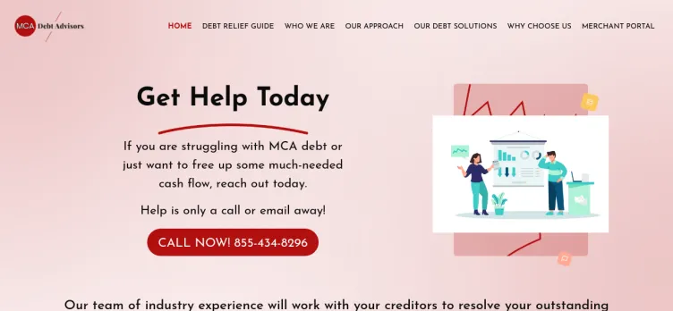 Screenshot MCA Debt Advisors