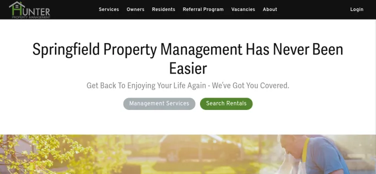 Screenshot Hunter Property Management