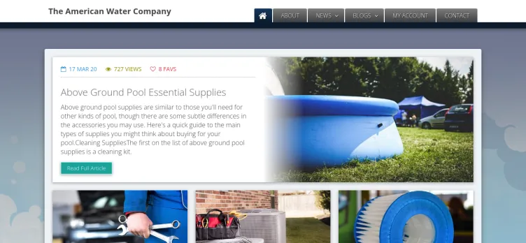 Screenshot The American Water Company