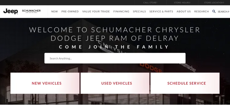 Screenshot Schumacher Automotive Delray