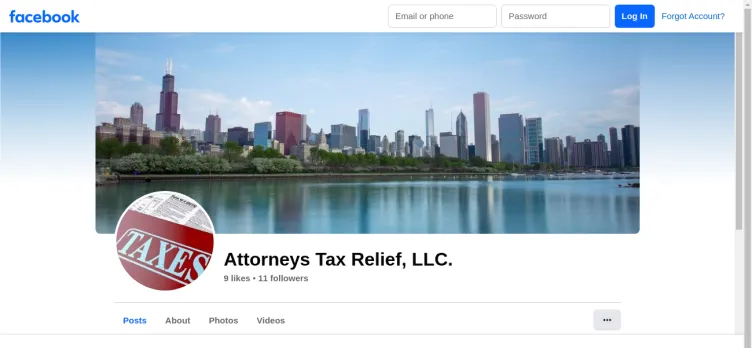 Screenshot Attorneys Tax Relief