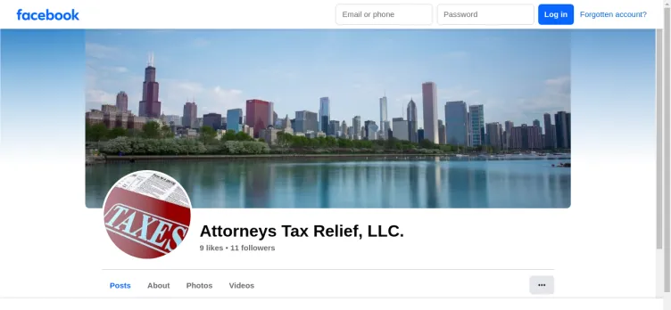 Screenshot Attorneys Tax Relief