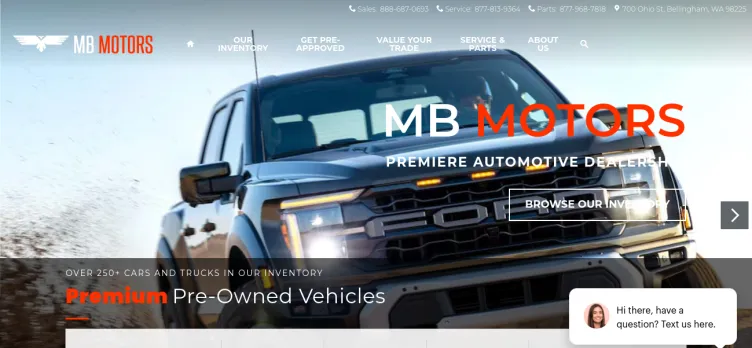 Screenshot MB Motors