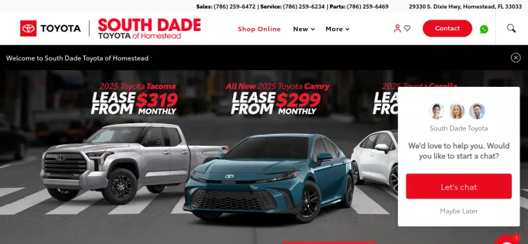 Screenshot South Dade Toyota