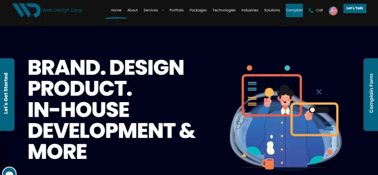 Screenshot Web Design