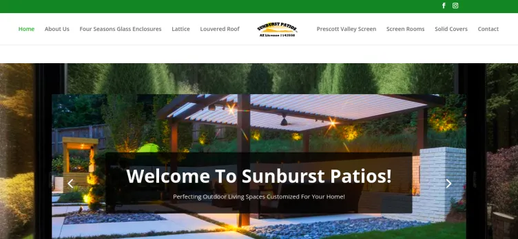 Screenshot Sunburst Patios