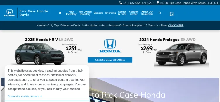 Screenshot Rick Case Honda