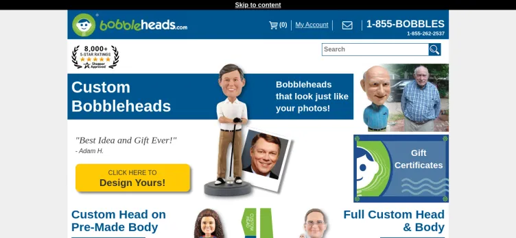 Screenshot Bobbleheads.Com