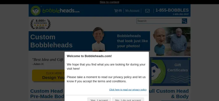 Screenshot Bobbleheads.Com