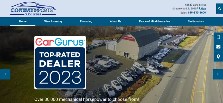 Screenshot Conway Imports Auto Sales