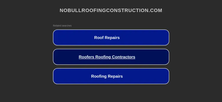 Screenshot No Bull Roofing & Construction