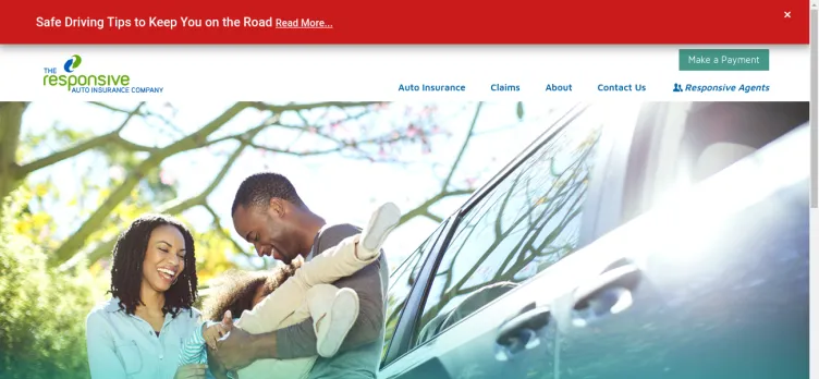 Screenshot The Responsive Auto Insurance Company