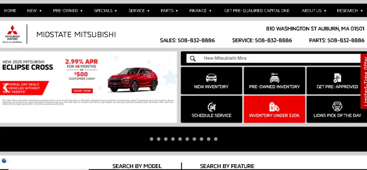 Screenshot Midstate Mitsubishi